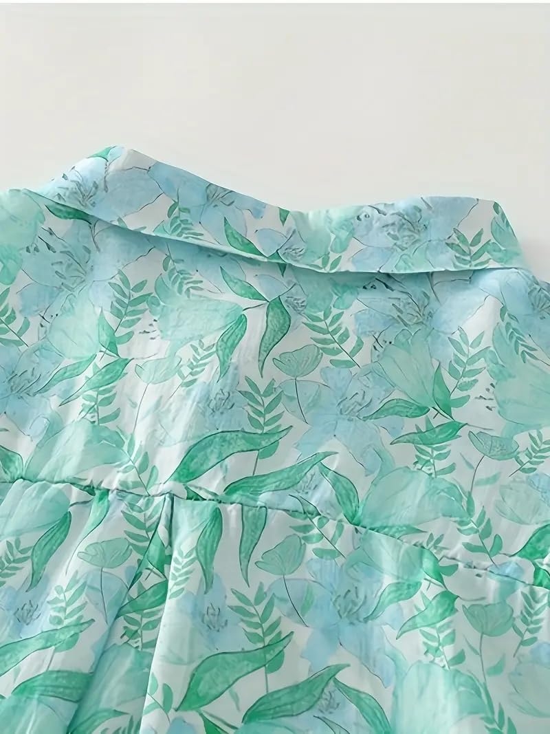 Gufrina Women’s Casual Button-Down Shirt with Multicolor Floral Print & Half Sleeves, Collar Neck - Image 20