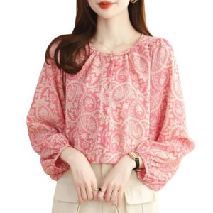 TOPLOT Women Shirt || Tops for Women || Western Tops for Woman Stylish || Trendy || Oversized (5233)