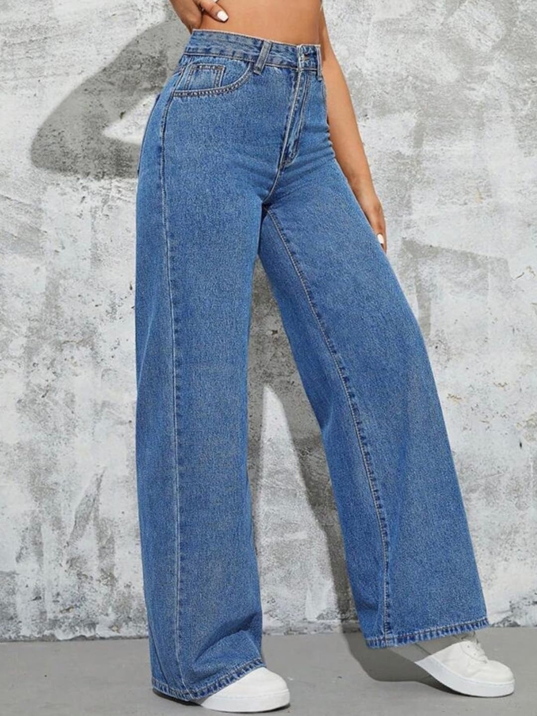 GRECIILOOKS Cargo Jeans for Women – Wide Leg High Waist Baggy Denim Pants | Casual Fit Trousers with Utility Pocket Design - Image 22