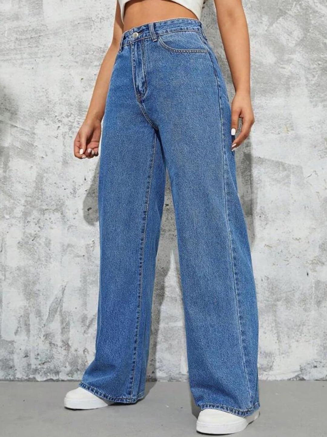 GRECIILOOKS Cargo Jeans for Women – Wide Leg High Waist Baggy Denim Pants | Casual Fit Trousers with Utility Pocket Design - Image 23