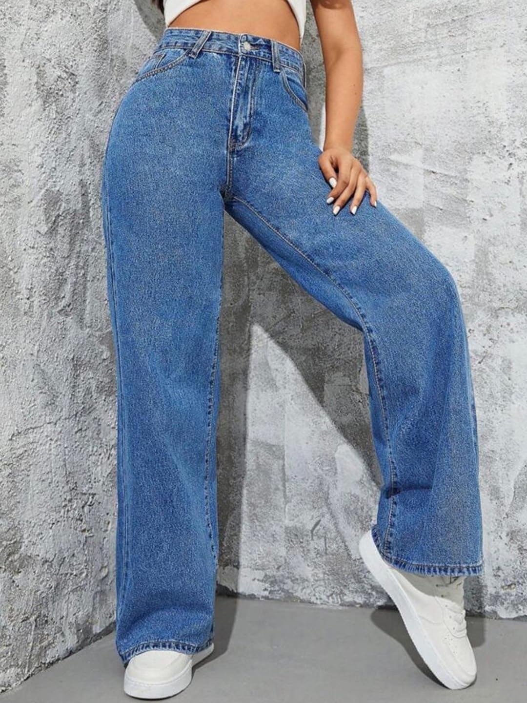 GRECIILOOKS Cargo Jeans for Women – Wide Leg High Waist Baggy Denim Pants | Casual Fit Trousers with Utility Pocket Design - Image 26