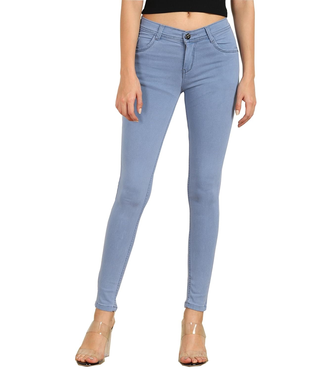 Nifty Women's Cotton Blend Stretchable Mid Rise Jeans - Image 43