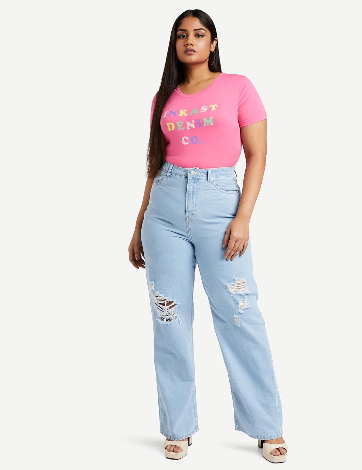 Amazon Brand - Symbol Women's Baggy Wide Leg Jeans (High Rise | Full Length) (Available in Plus Sizes) - Image 10