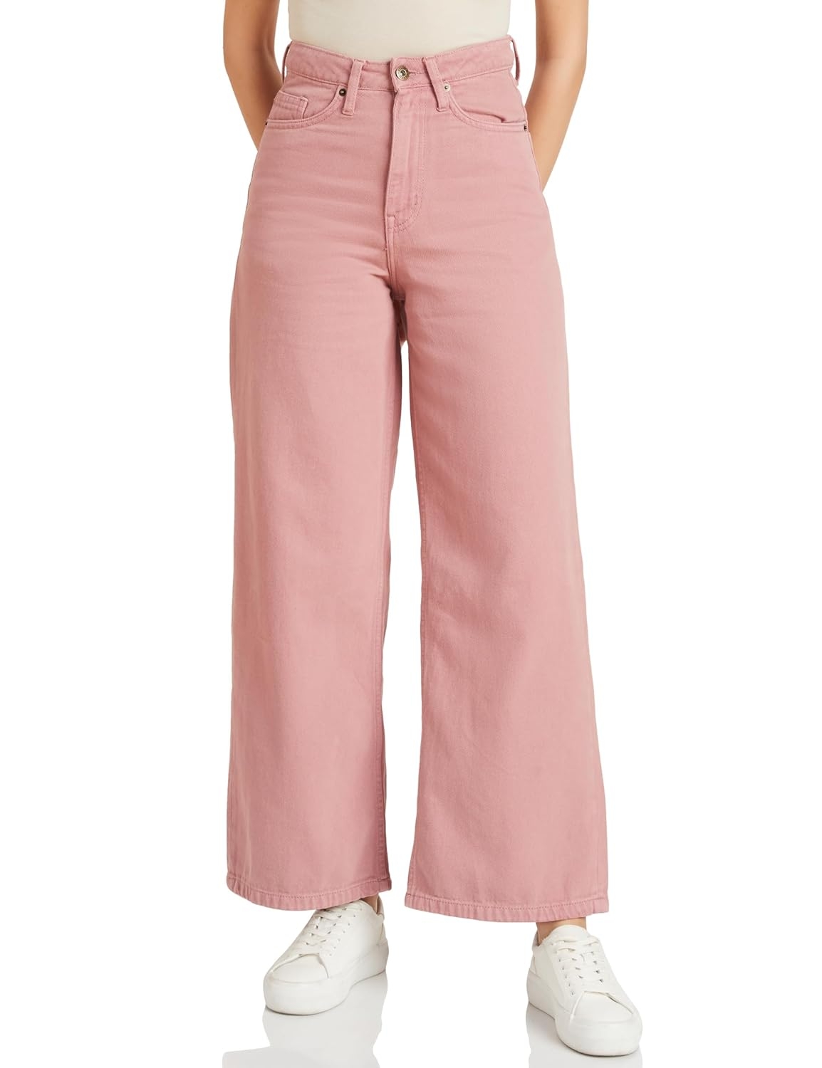 Amazon Brand - Symbol Women's Baggy Wide Leg Jeans (High Rise | Full Length) (Available in Plus Sizes) - Image 11