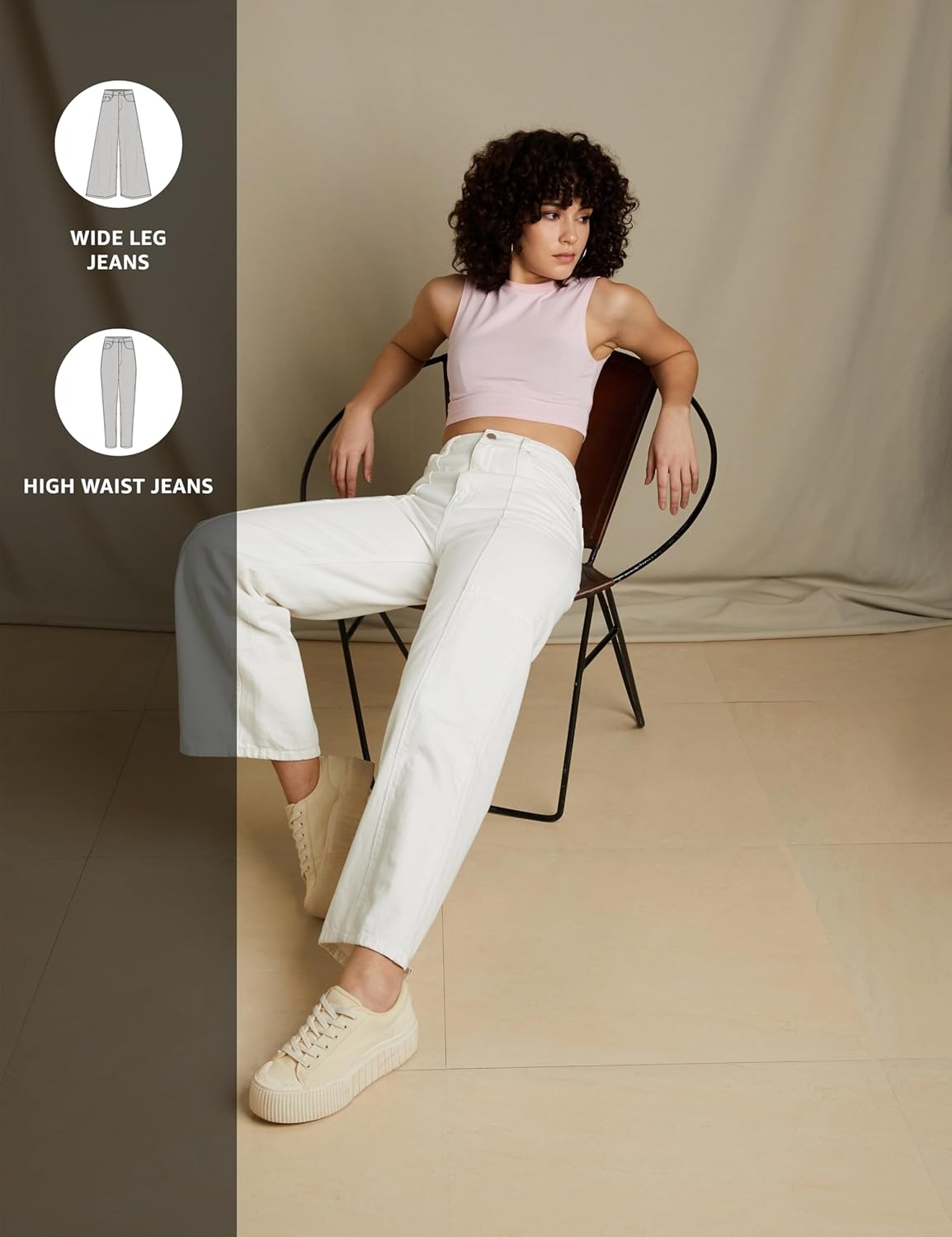 Amazon Brand - Symbol Women's Baggy Wide Leg Jeans (High Rise | Full Length) (Available in Plus Sizes) - Image 18