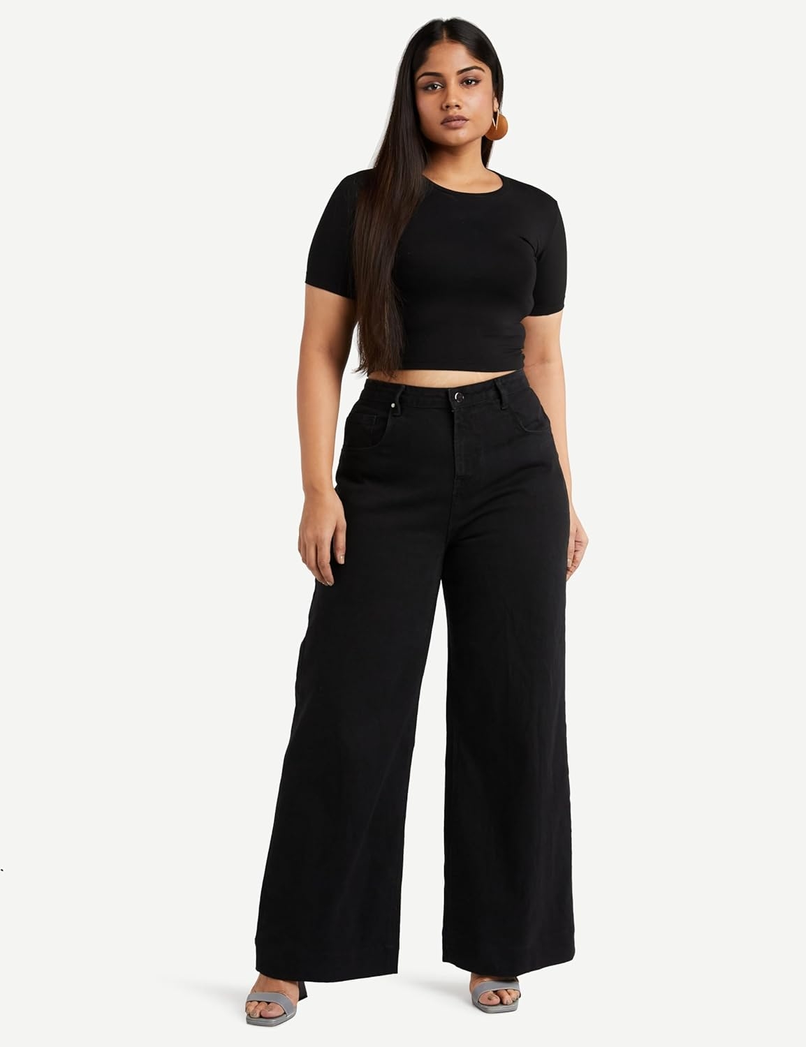 Amazon Brand - Symbol Women's Baggy Wide Leg Jeans (High Rise | Full Length) (Available in Plus Sizes) - Image 26