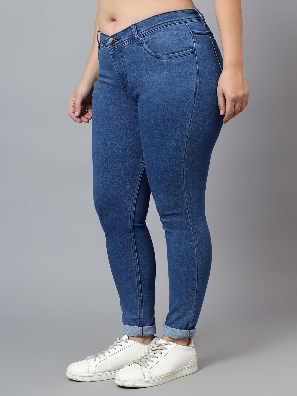 Nifty Women's Denim Stretchable Mid Rise Plus Size Jeans - Image 2