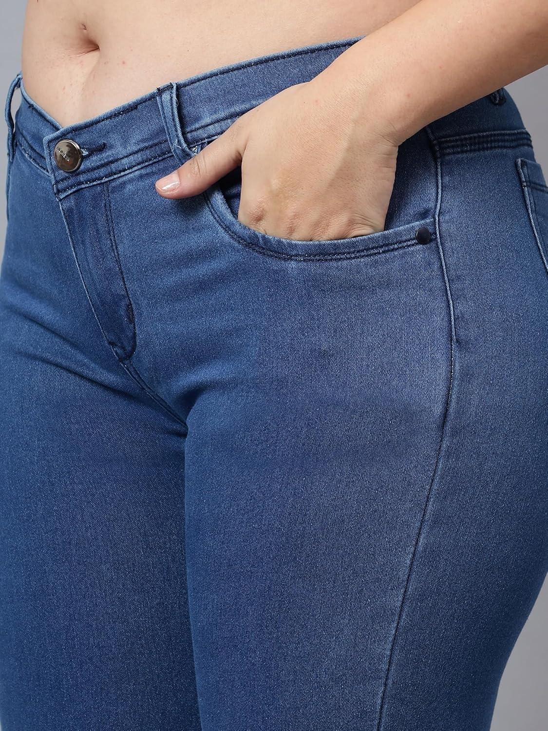 Nifty Women's Denim Stretchable Mid Rise Plus Size Jeans - Image 5