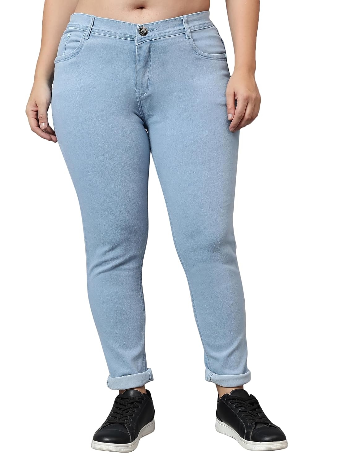 Nifty Women's Denim Stretchable Mid Rise Plus Size Jeans - Image 6
