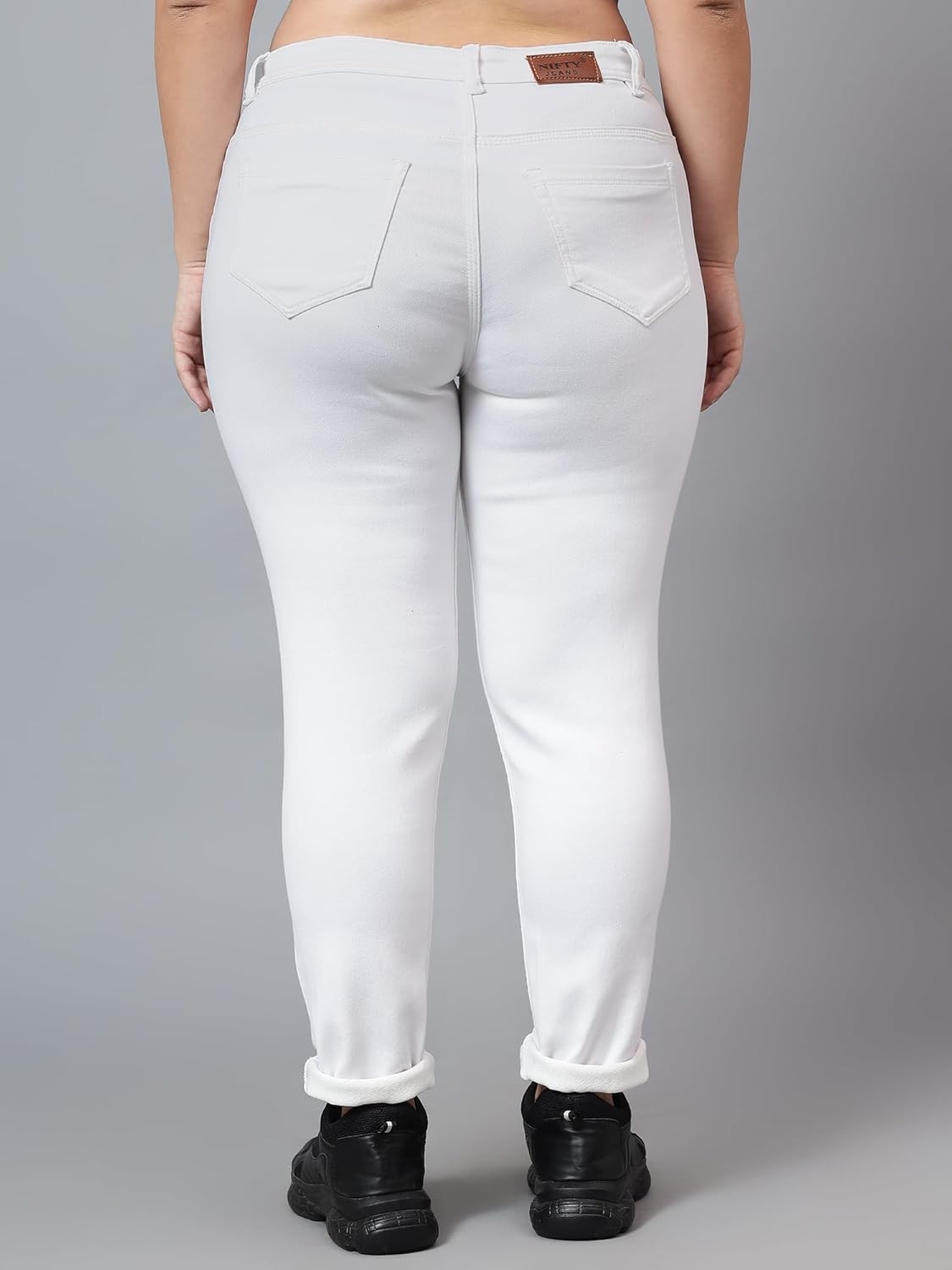 Nifty Women's Denim Stretchable Mid Rise Plus Size Jeans - Image 14