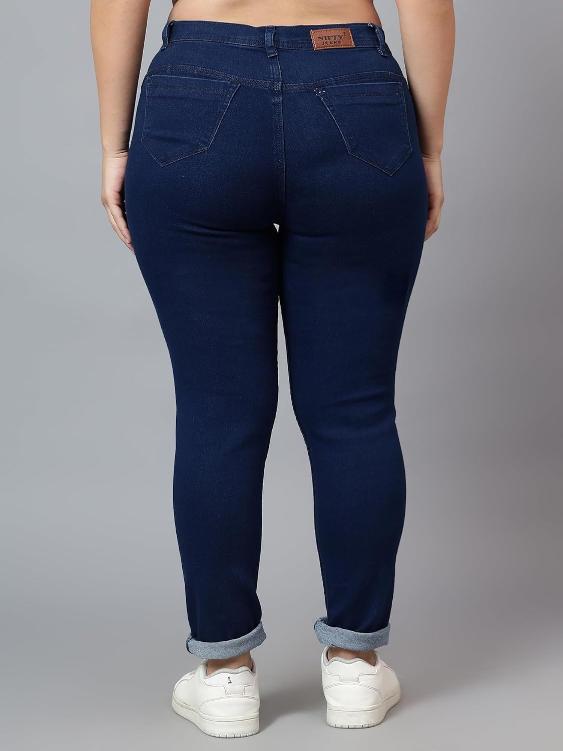 Nifty Women's Denim Stretchable Mid Rise Plus Size Jeans - Image 20