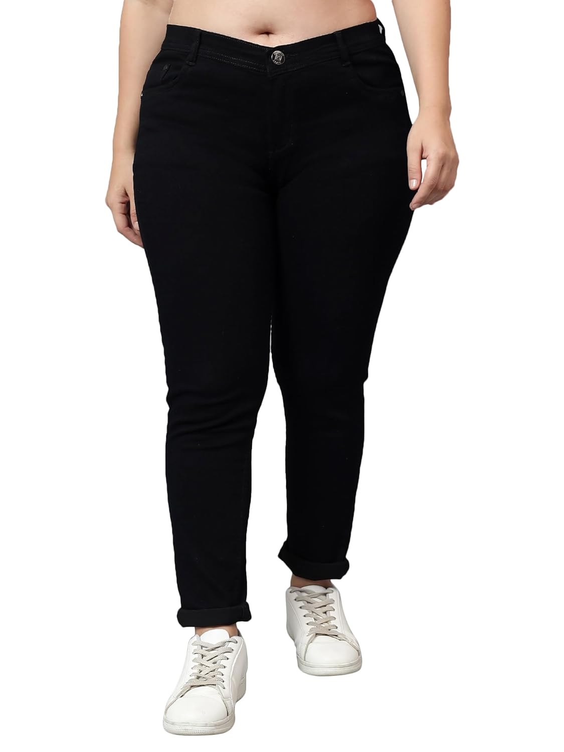Nifty Women's Denim Stretchable Mid Rise Plus Size Jeans - Image 24