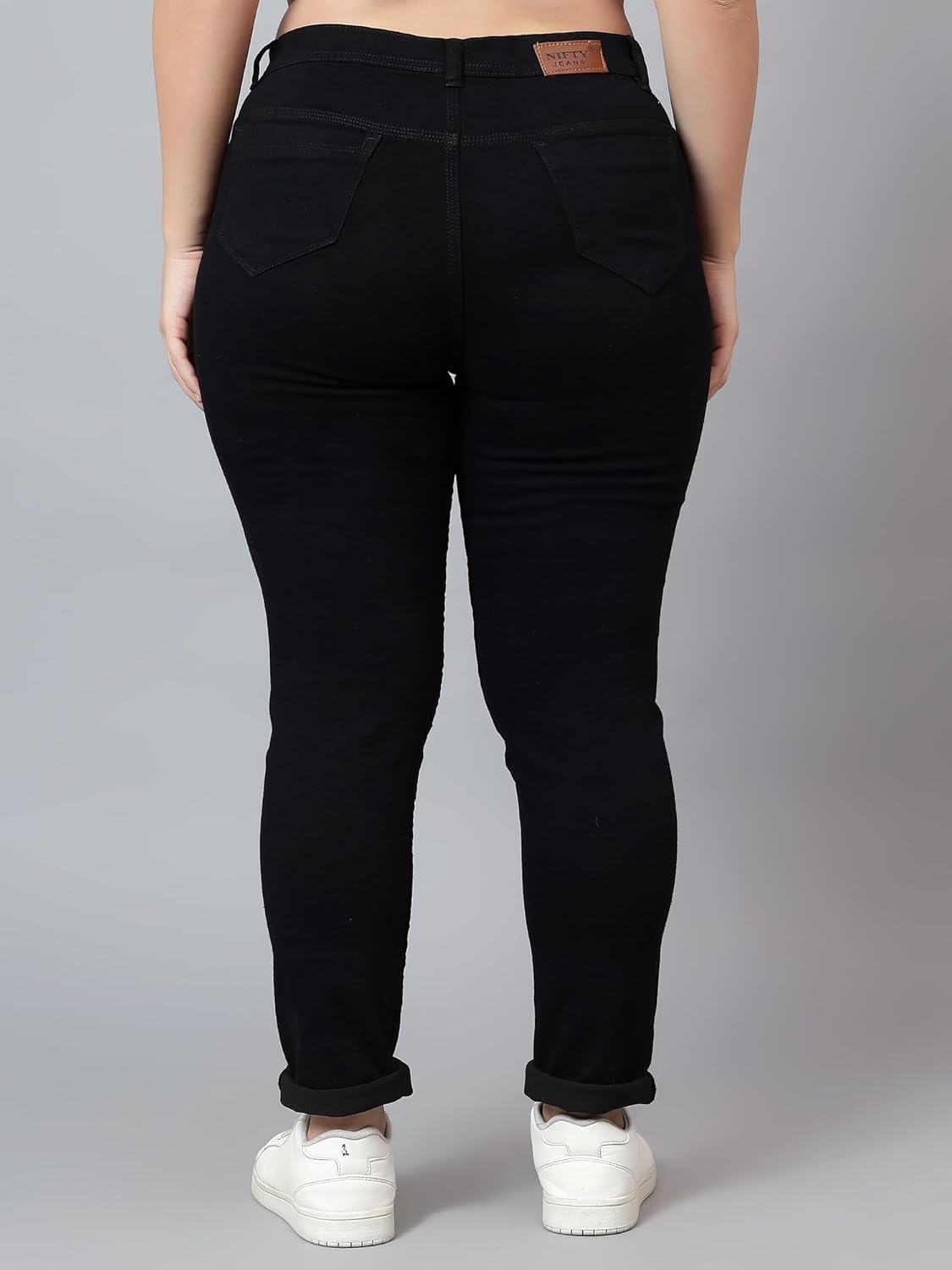 Nifty Women's Denim Stretchable Mid Rise Plus Size Jeans - Image 26