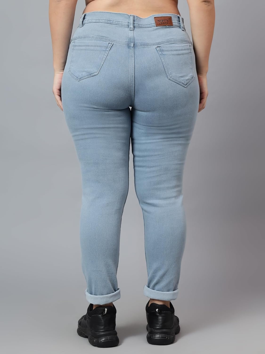 Nifty Women's Denim Stretchable Mid Rise Plus Size Jeans - Image 38