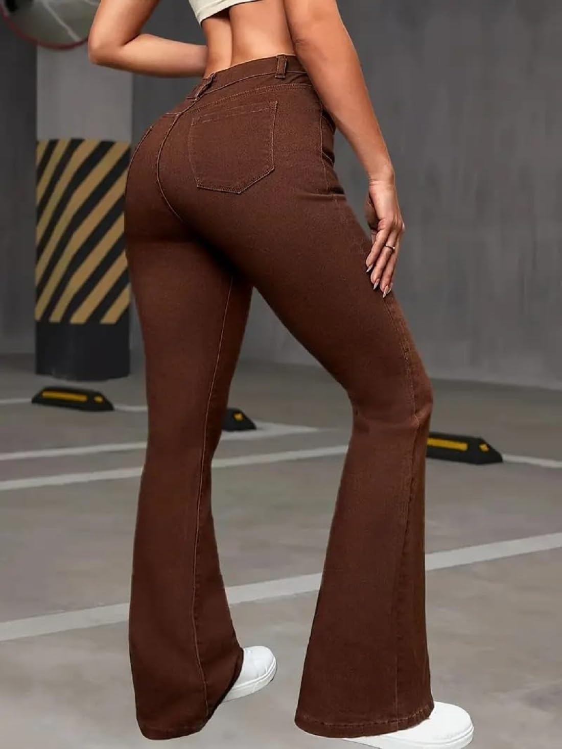 ADBUCKS Women's Wide Leg Fit High Rise Jeans II Bootcut Jeans II - Image 10