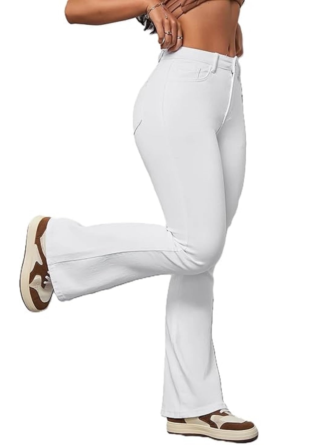 ADBUCKS Women's Wide Leg Fit High Rise Jeans II Bootcut Jeans II - Image 11