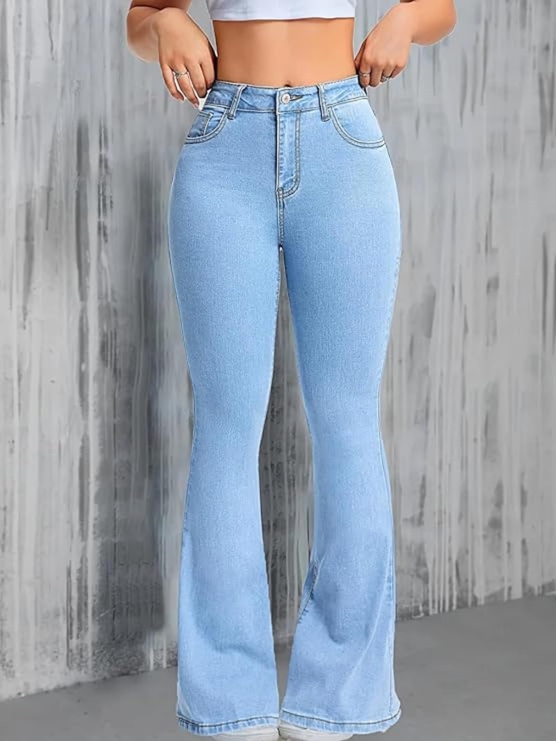 ADBUCKS Women's Wide Leg Fit High Rise Jeans II Bootcut Jeans II - Image 20