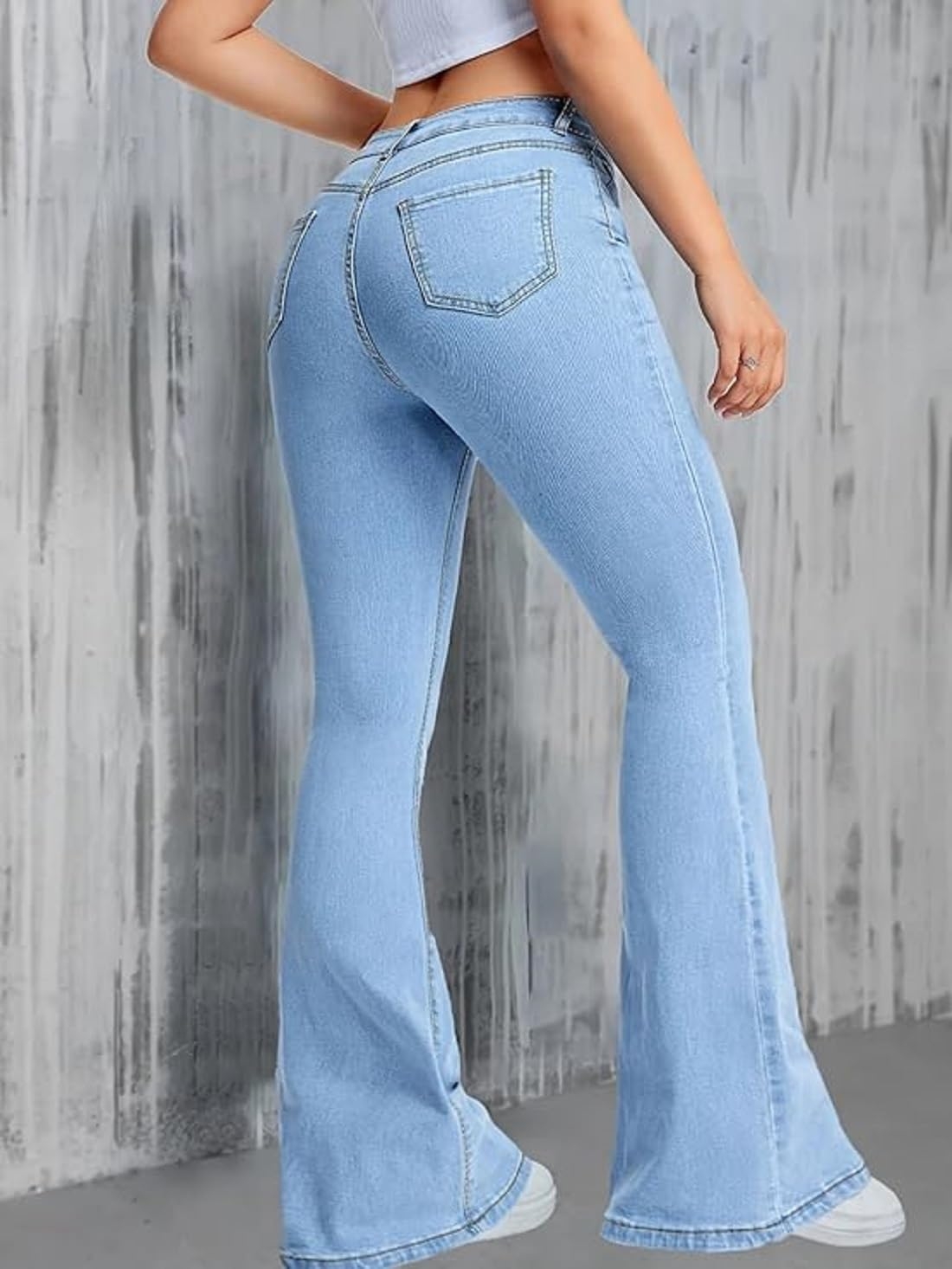 ADBUCKS Women's Wide Leg Fit High Rise Jeans II Bootcut Jeans II - Image 21