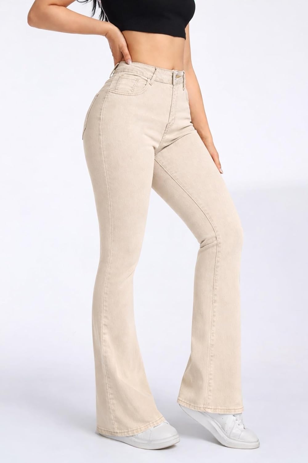 ADBUCKS Women's Wide Leg Fit High Rise Jeans II Bootcut Jeans II - Image 23