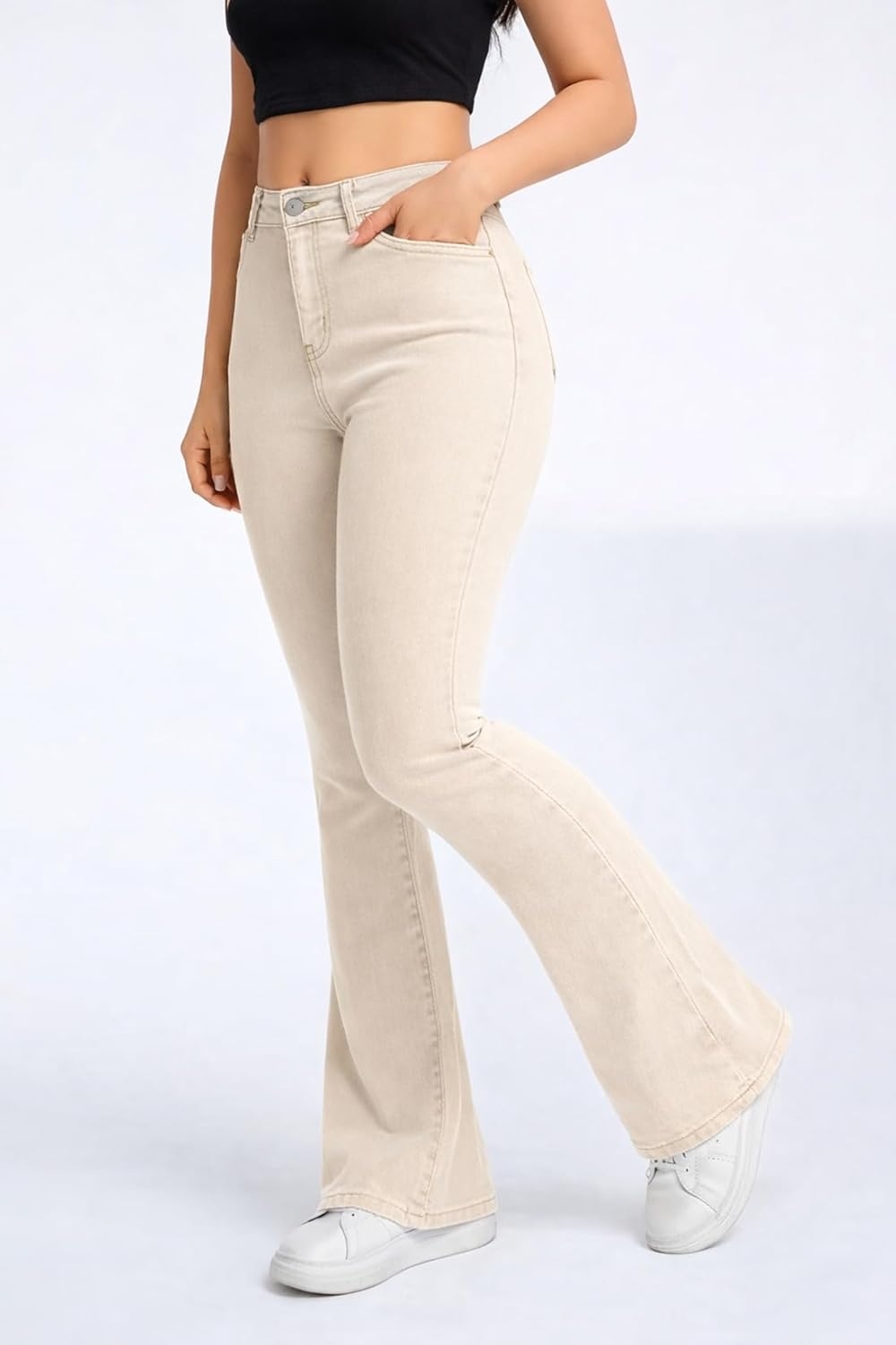 ADBUCKS Women's Wide Leg Fit High Rise Jeans II Bootcut Jeans II - Image 24