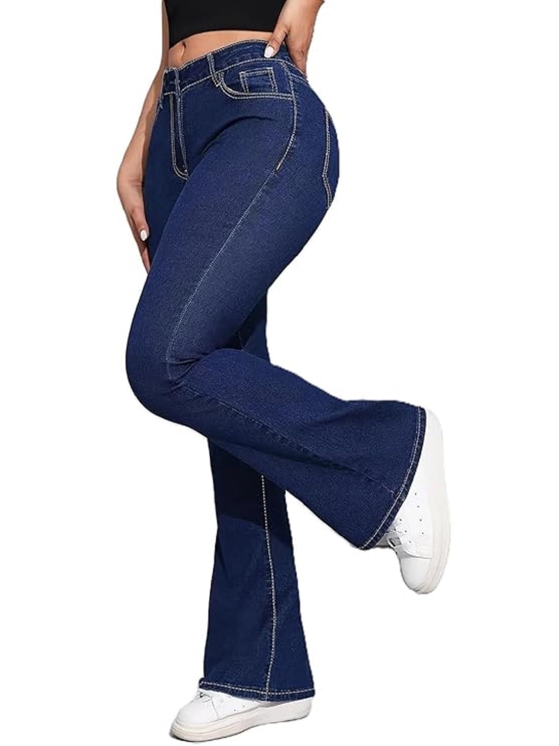 ADBUCKS Women's Wide Leg Fit High Rise Jeans II Bootcut Jeans II - Image 27