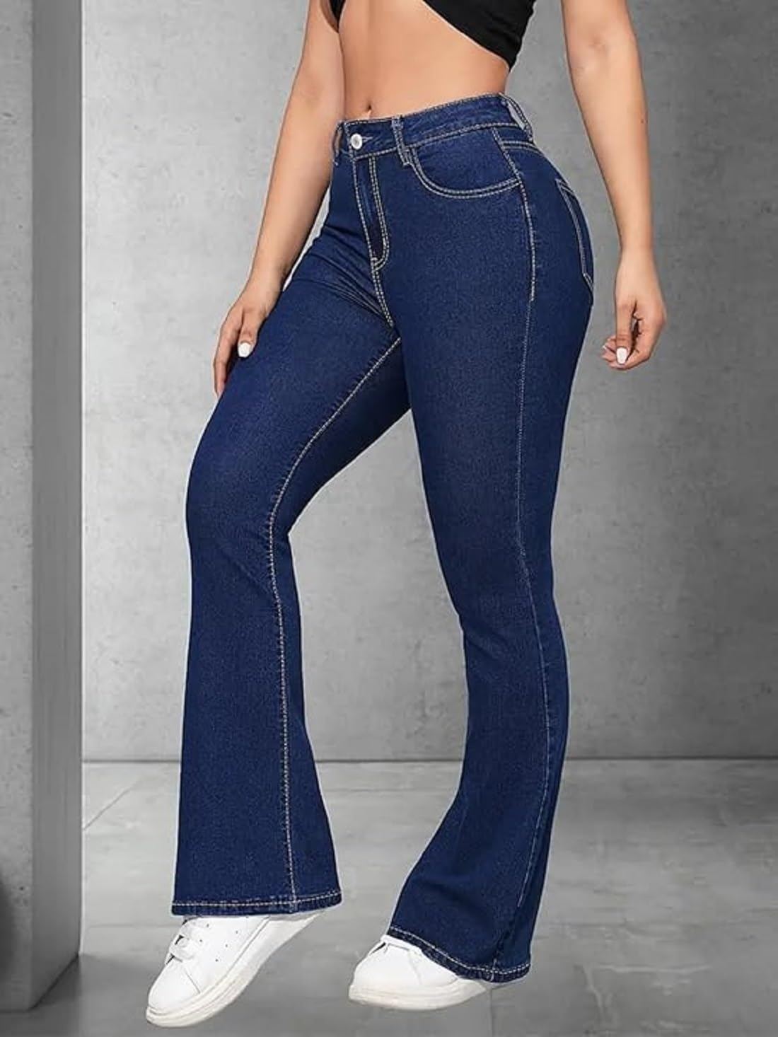 ADBUCKS Women's Wide Leg Fit High Rise Jeans II Bootcut Jeans II - Image 28