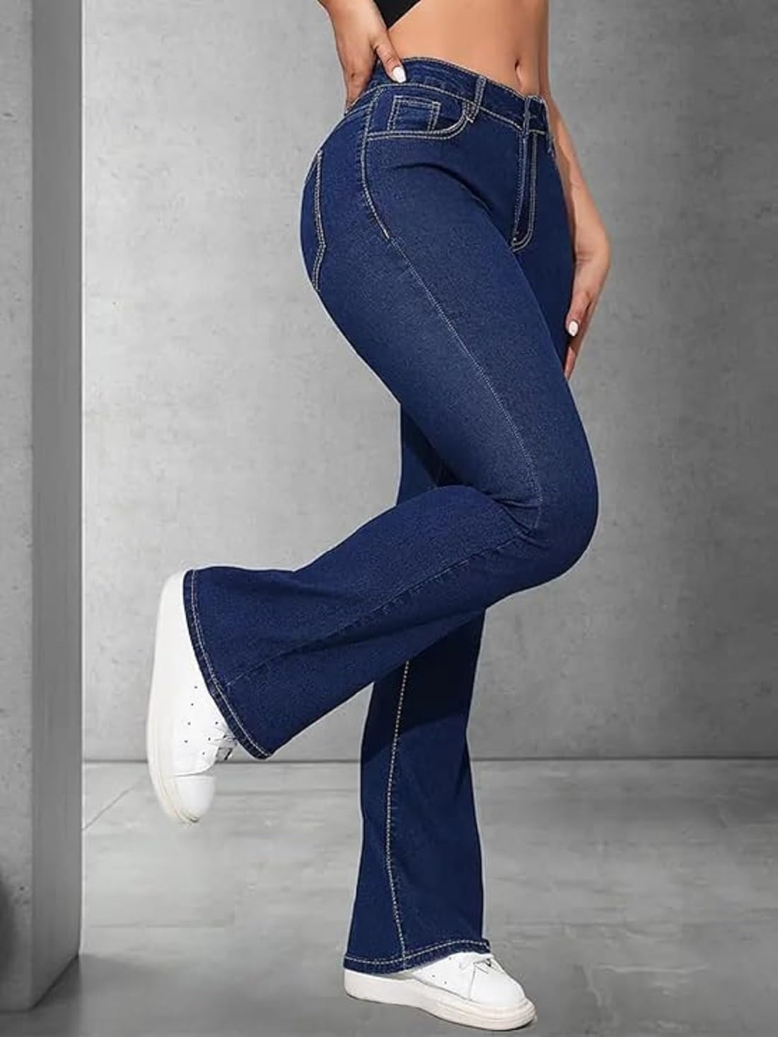 ADBUCKS Women's Wide Leg Fit High Rise Jeans II Bootcut Jeans II - Image 29