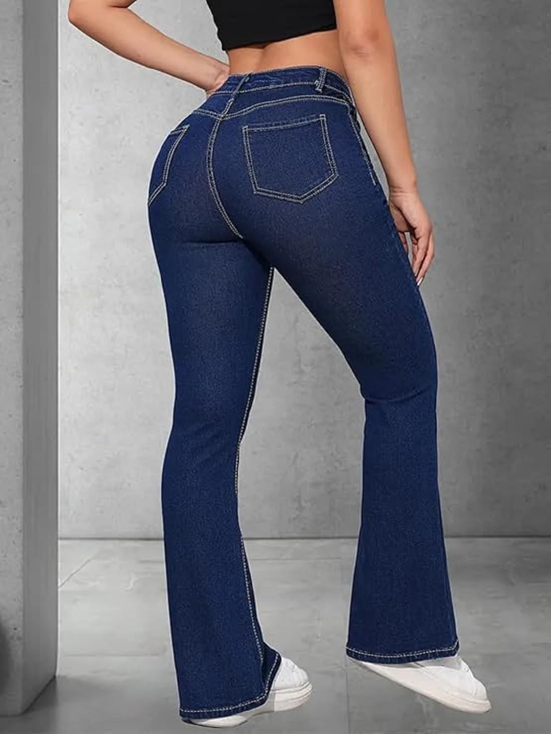 ADBUCKS Women's Wide Leg Fit High Rise Jeans II Bootcut Jeans II - Image 31