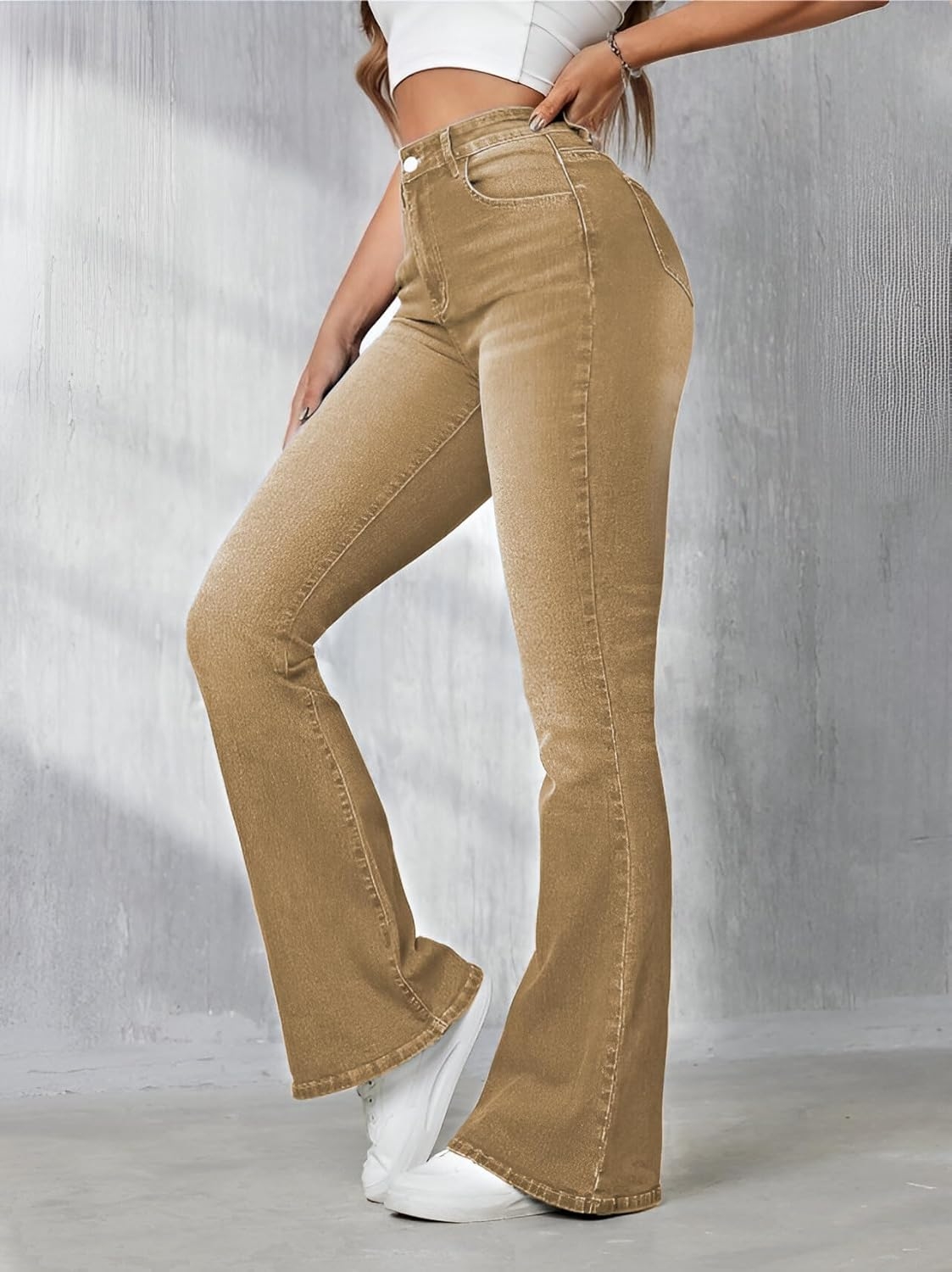 Ben Martin Women’s High Waist Jeans || Flared Bell Bottom Bootcut Pants || Wide Leg Stretch Denim – Perfect for Travel, Party & Everyday Use Sizes 26 to 40 (0) - Image 10