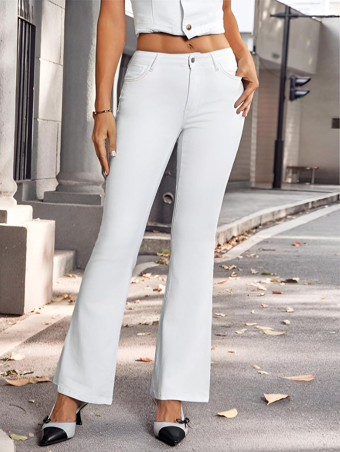 Ben Martin Women’s High Waist Jeans || Flared Bell Bottom Bootcut Pants || Wide Leg Stretch Denim – Perfect for Travel, Party & Everyday Use Sizes 26 to 40 (0) - Image 17