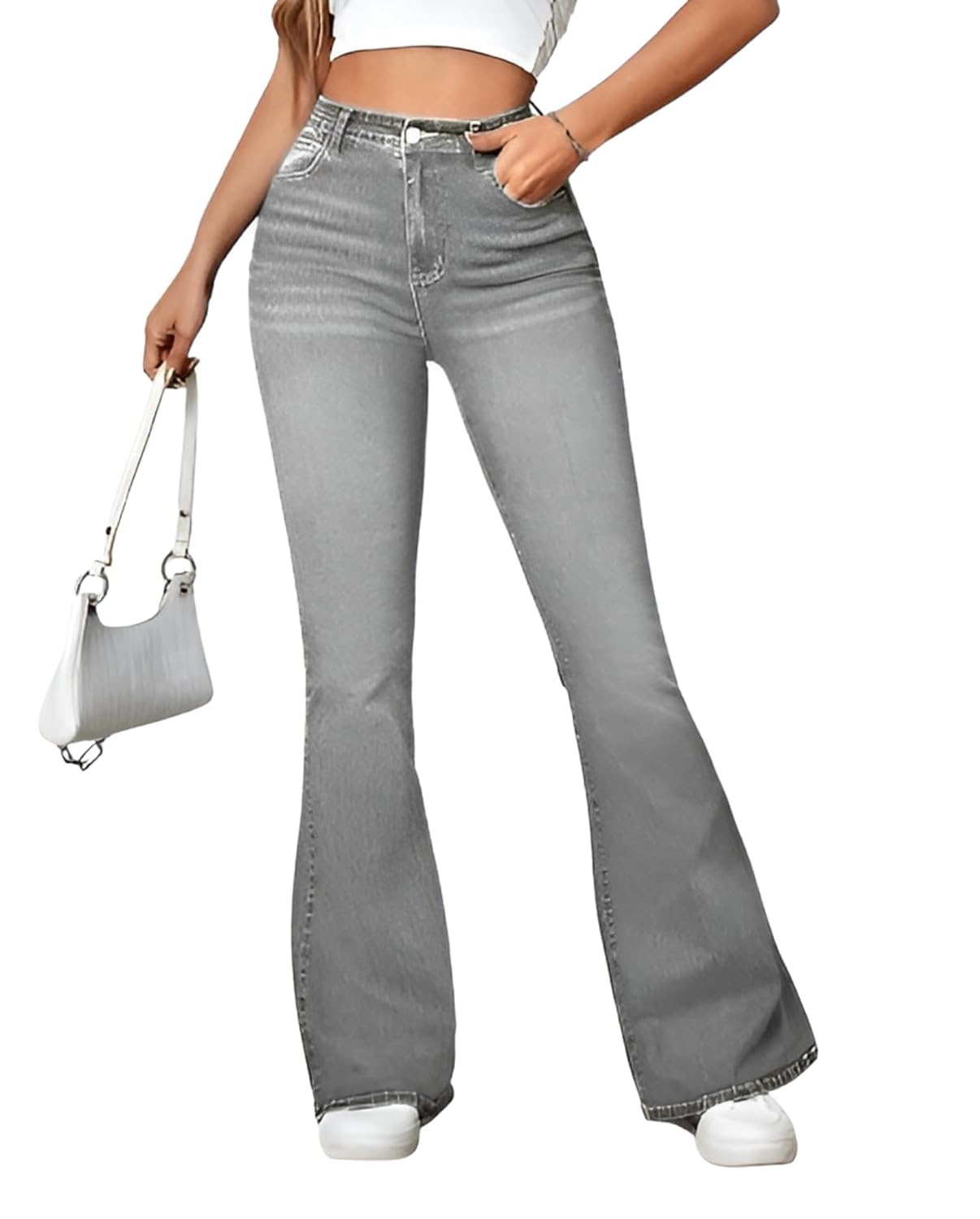 Ben Martin Women’s High Waist Jeans || Flared Bell Bottom Bootcut Pants || Wide Leg Stretch Denim – Perfect for Travel, Party & Everyday Use Sizes 26 to 40 (0) - Image 31