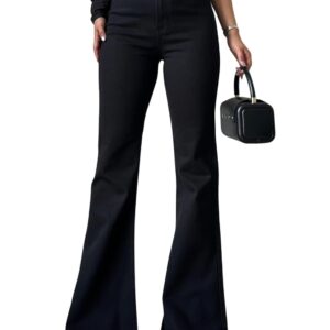 GRECIILOOKS Women High Rise High Waist Jeans Wide Leg Straight Fit Denim | Baggy Cargo Style Casual Pants Daily College Wear