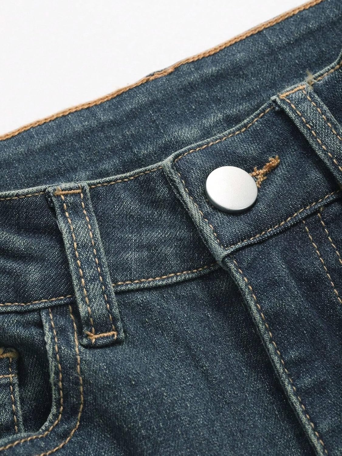 GRECIILOOKS Women High Rise High Waist Jeans Wide Leg Straight Fit Denim | Baggy Cargo Style Casual Pants Daily College Wear - Image 12