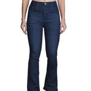Nifty Women's Denim Stretchable High Waist Bootcut Jeans