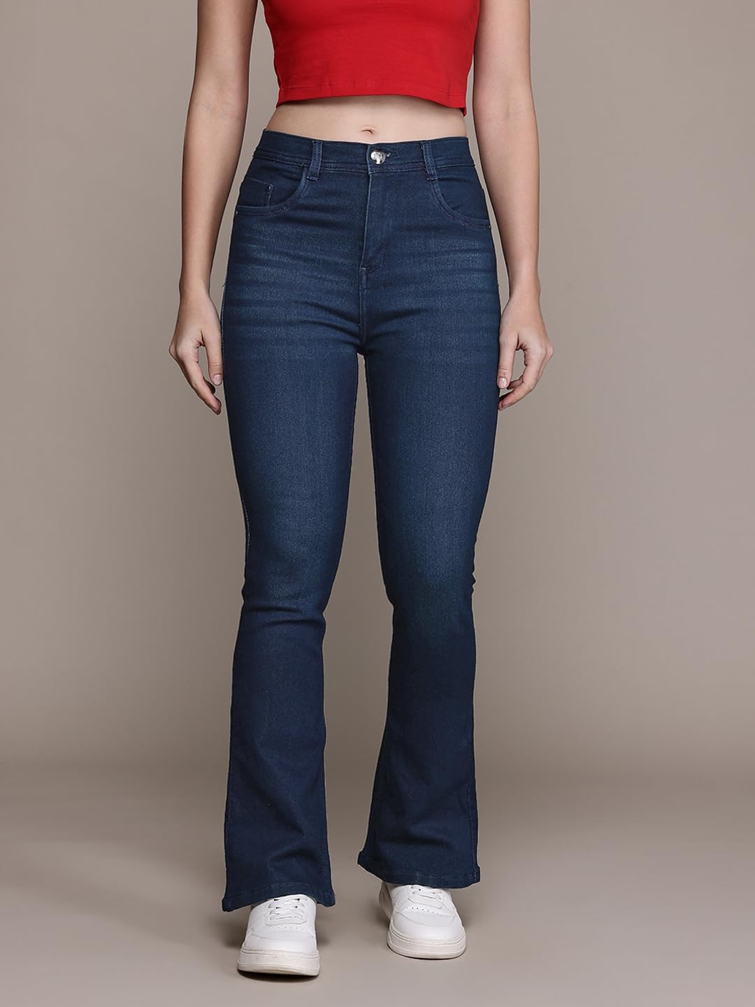 Nifty Women's Denim Stretchable High Waist Bootcut Jeans - Image 3