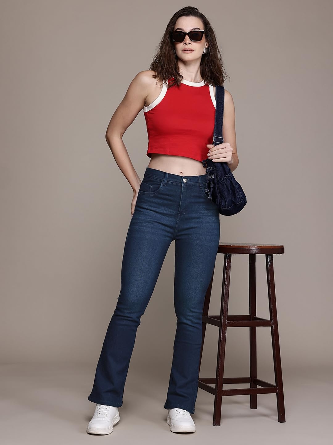 Nifty Women's Denim Stretchable High Waist Bootcut Jeans - Image 5