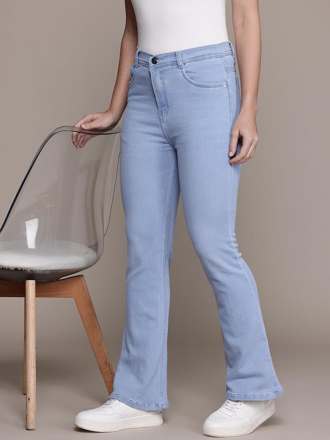 Nifty Women's Denim Stretchable High Waist Bootcut Jeans - Image 7