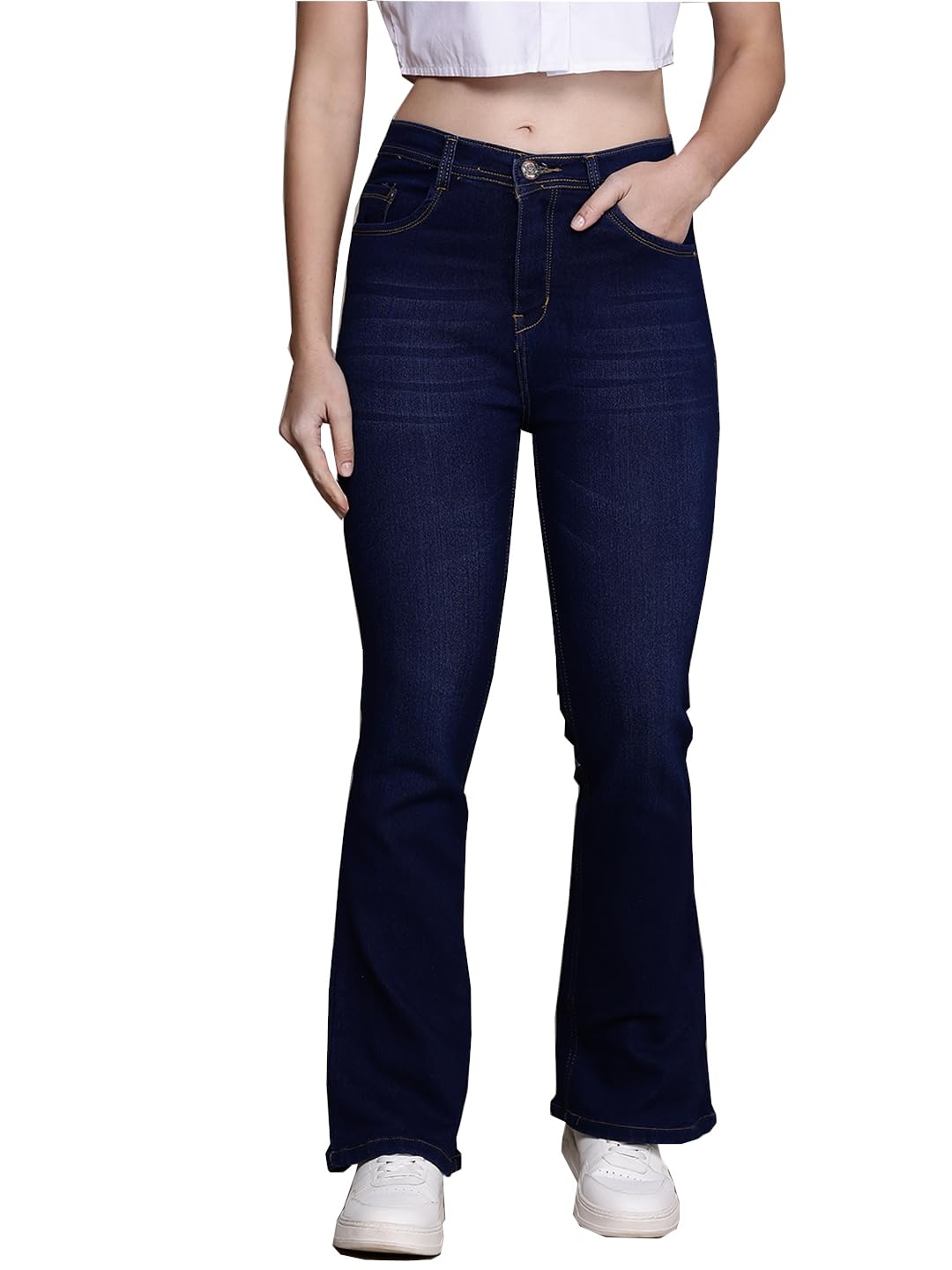 Nifty Women's Denim Stretchable High Waist Bootcut Jeans - Image 11