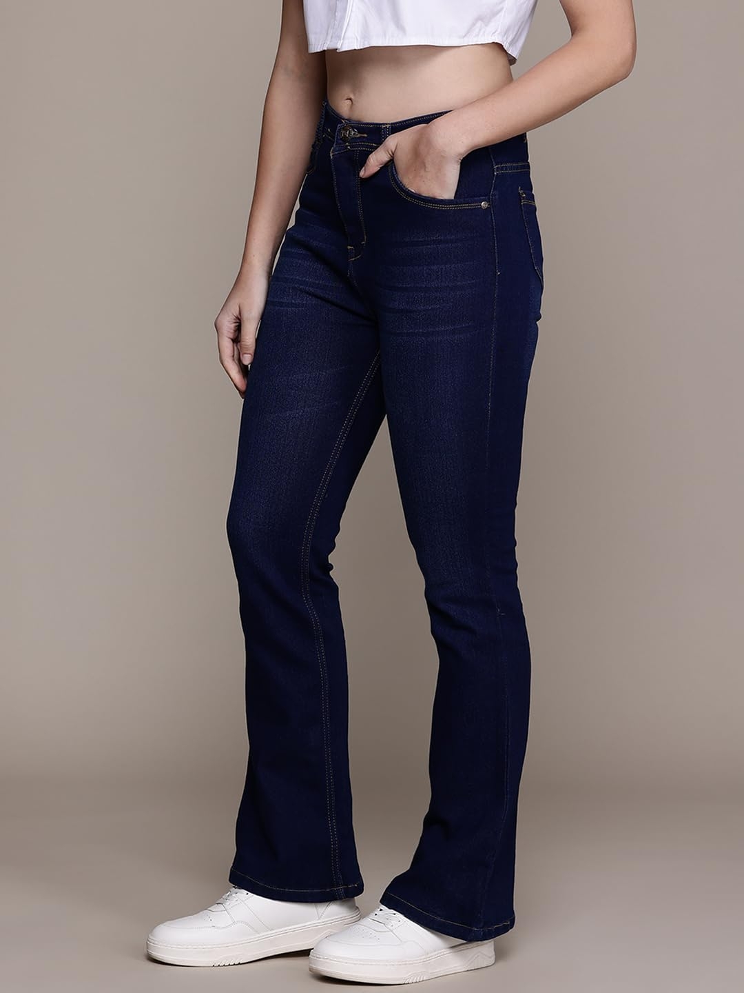 Nifty Women's Denim Stretchable High Waist Bootcut Jeans - Image 14