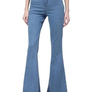 KOTTY Flare Bottom Jeans for Women – Stylish Slim Fit with Bell Shape Leg