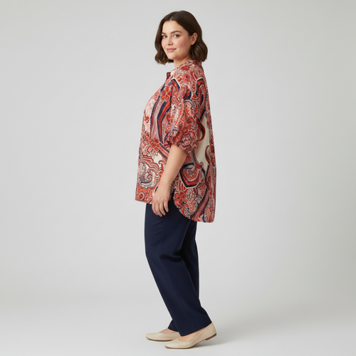 Shirt | Plus Size Workwear Top for Office & Casual Wear (Available in Plus Size) - Image 2