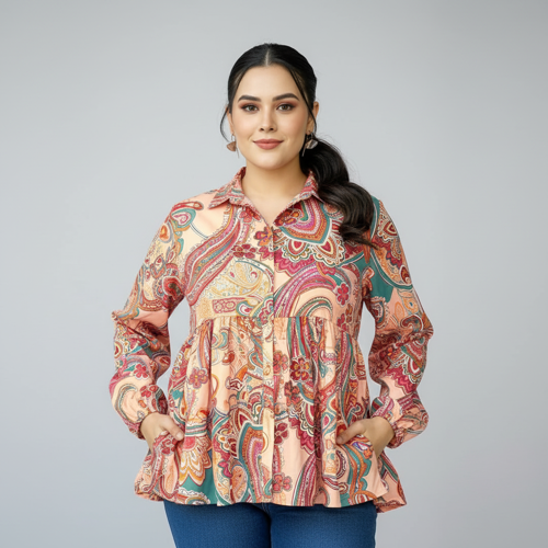 Shirt | Plus Size Workwear Top for Office & Casual Wear (Available in Plus Size) - Image 13