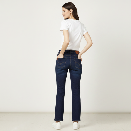 Women Bootcut Jeans – Cotton Blend - Image 11