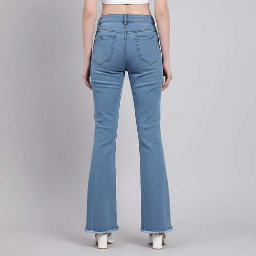 Women – Stylish Slim Fit with Bell Shape Leg - Image 3