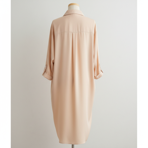 Shirt Dress | Knee Length Dresses | Loose Fit | Button-Down | 3/4 Sleeve | Vacation Outfit - Image 10