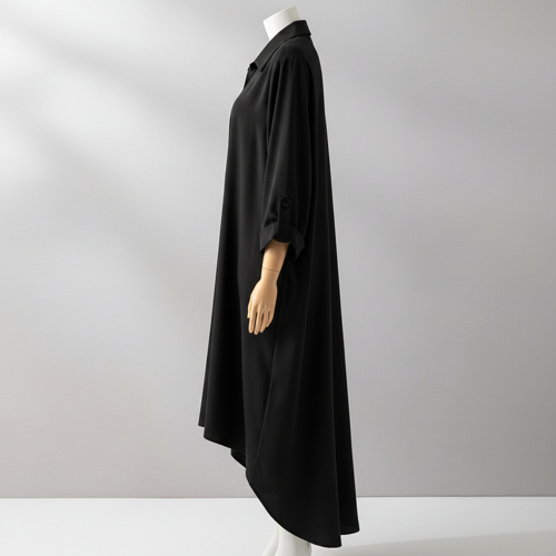 Shirt Dress | Knee Length Dresses | Loose Fit | Button-Down | 3/4 Sleeve | Vacation Outfit - Image 12