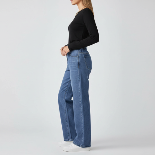 Women Bootcut Jeans – Cotton Blend - Image 7