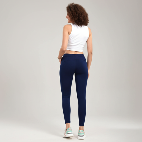 Women’s Solid Mid Rise | Rich Cotton Knitted Fabric | Regular Length | Pack of 1 - Image 42