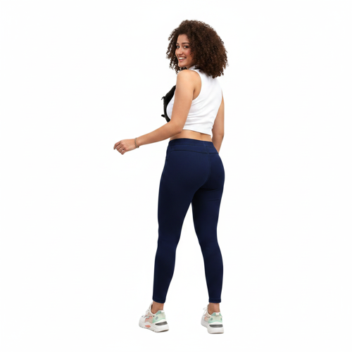 Women’s Solid Mid Rise | Rich Cotton Knitted Fabric | Regular Length | Pack of 1 - Image 30