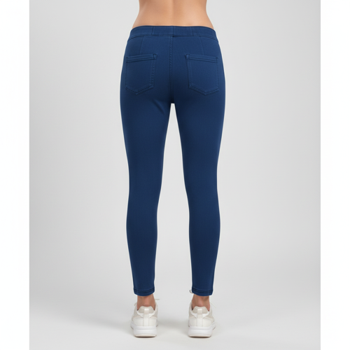 Women’s Solid Mid Rise | Rich Cotton Knitted Fabric | Regular Length | Pack of 1 - Image 31